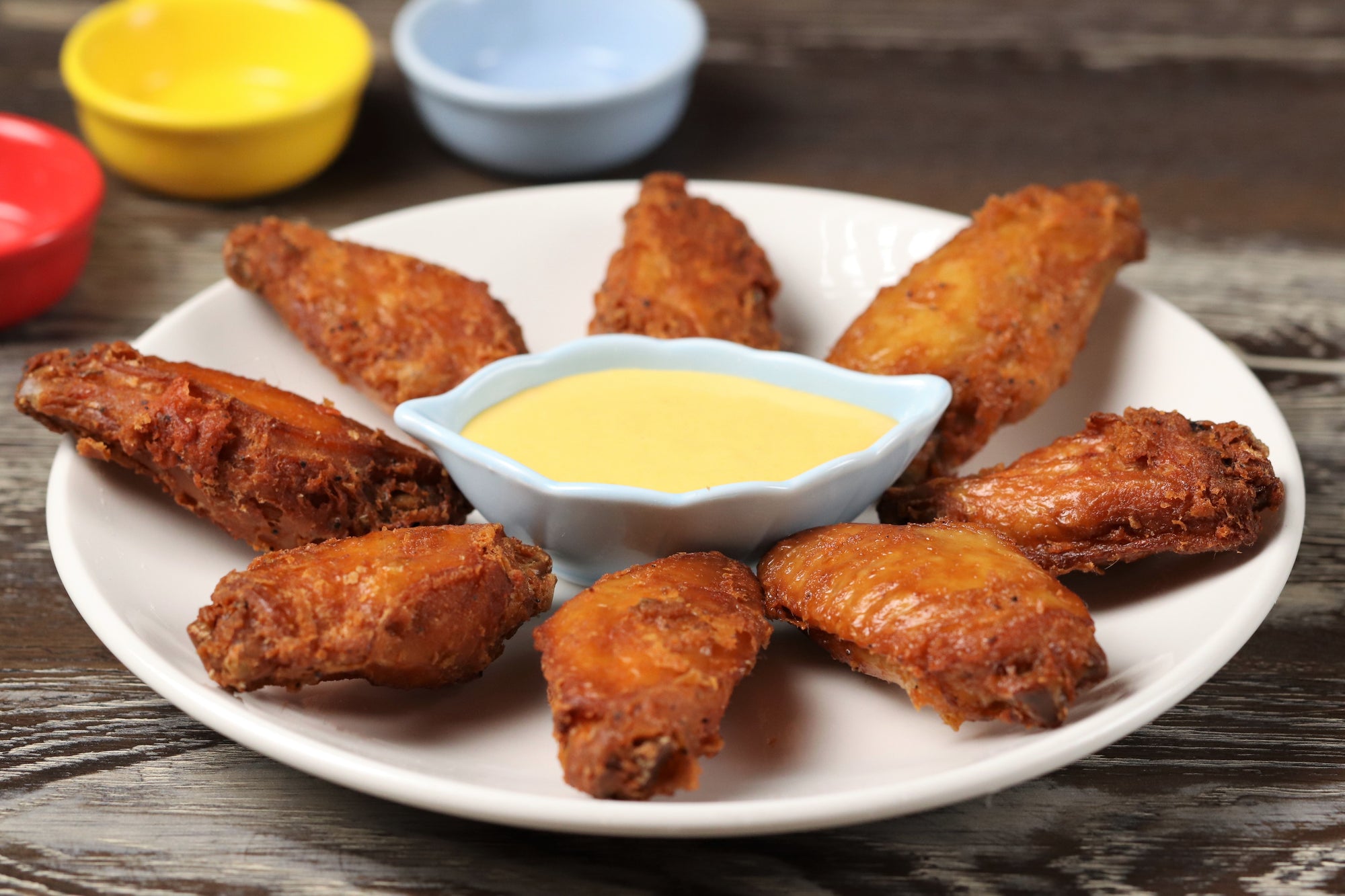 Spicy Mango Wings - Sauce on Side (9 pieces)